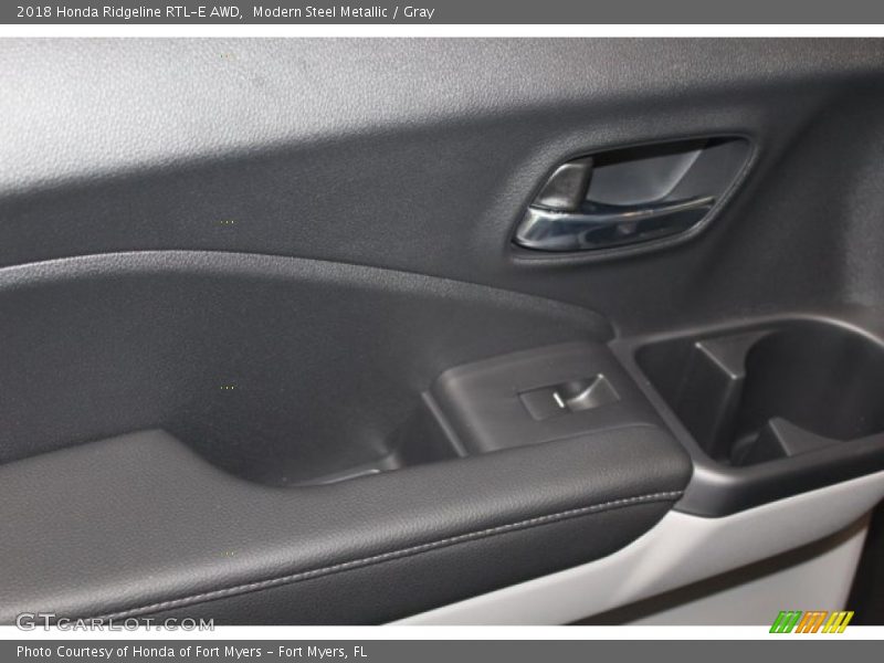 Modern Steel Metallic / Gray 2018 Honda Ridgeline RTL-E AWD