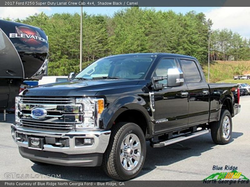 Shadow Black / Camel 2017 Ford F250 Super Duty Lariat Crew Cab 4x4