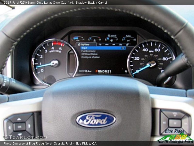 Shadow Black / Camel 2017 Ford F250 Super Duty Lariat Crew Cab 4x4