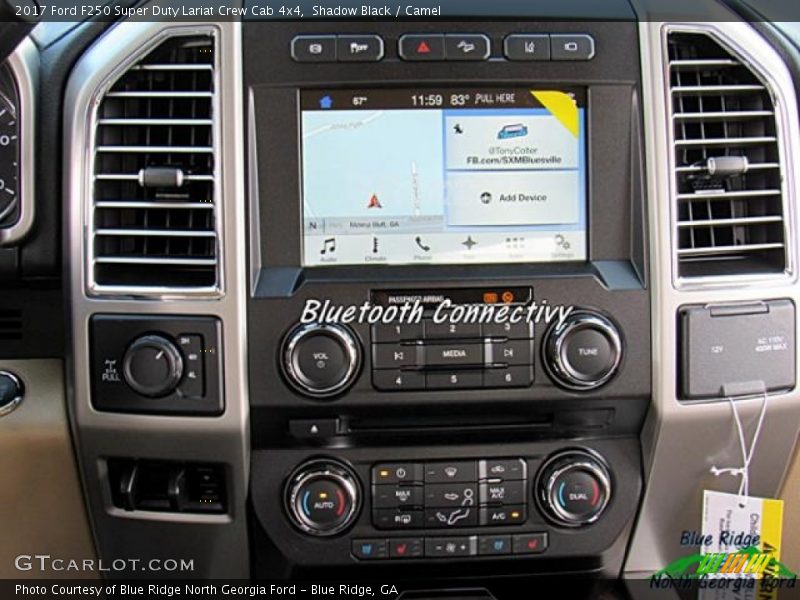 Shadow Black / Camel 2017 Ford F250 Super Duty Lariat Crew Cab 4x4