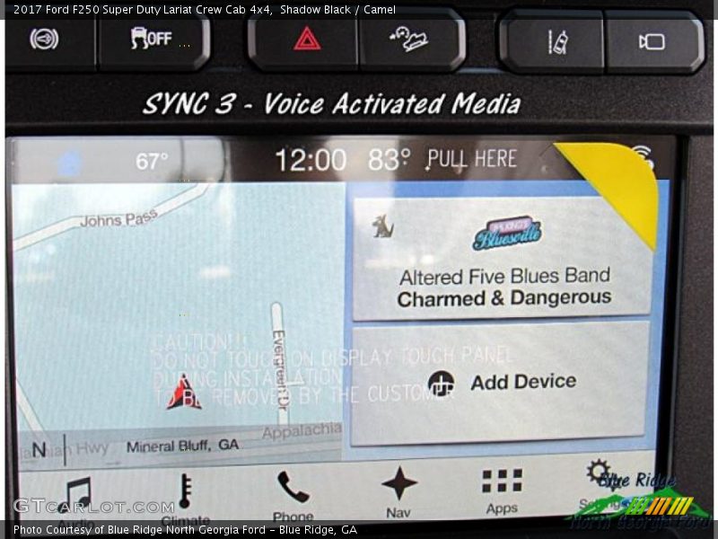 Shadow Black / Camel 2017 Ford F250 Super Duty Lariat Crew Cab 4x4