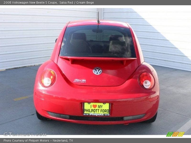 Salsa Red / Cream Beige 2008 Volkswagen New Beetle S Coupe