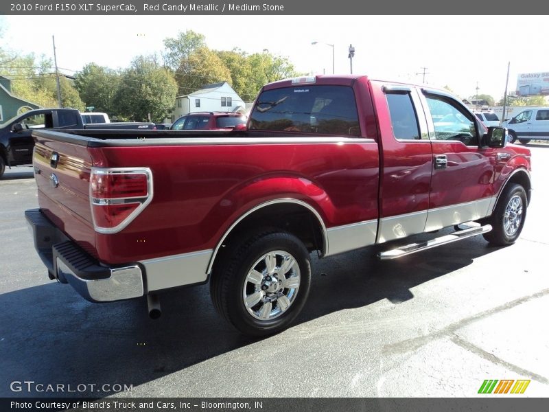 Red Candy Metallic / Medium Stone 2010 Ford F150 XLT SuperCab