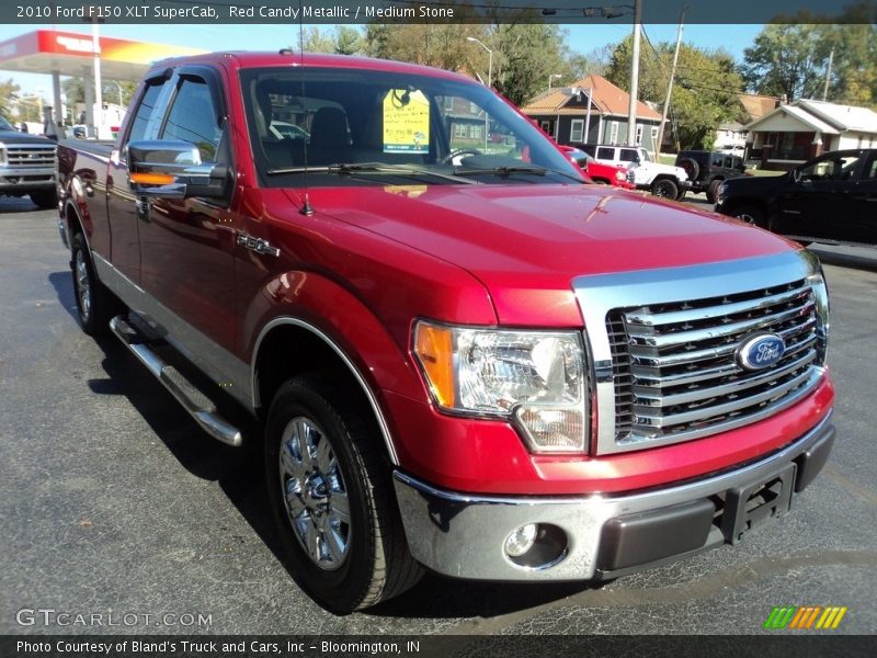 Red Candy Metallic / Medium Stone 2010 Ford F150 XLT SuperCab