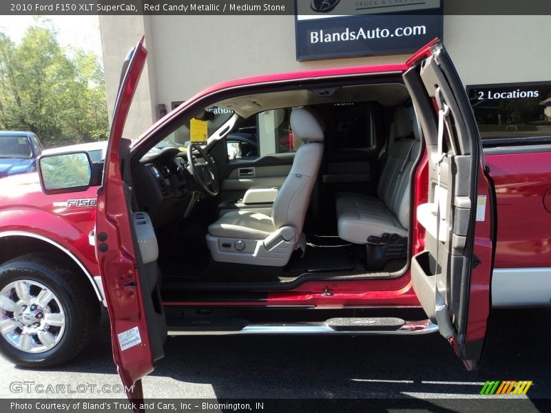 Red Candy Metallic / Medium Stone 2010 Ford F150 XLT SuperCab