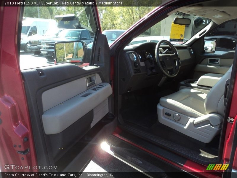 Red Candy Metallic / Medium Stone 2010 Ford F150 XLT SuperCab