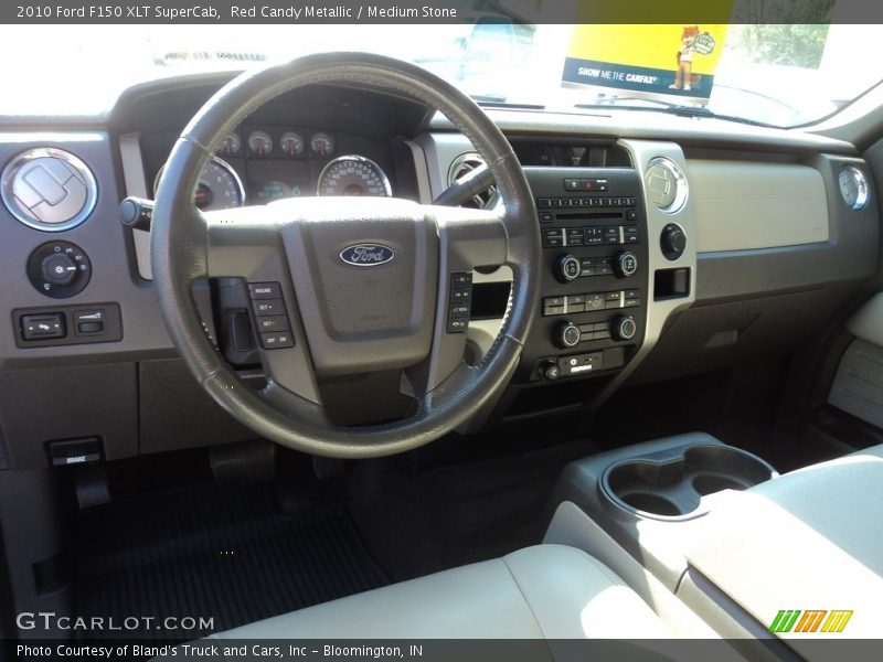 Red Candy Metallic / Medium Stone 2010 Ford F150 XLT SuperCab
