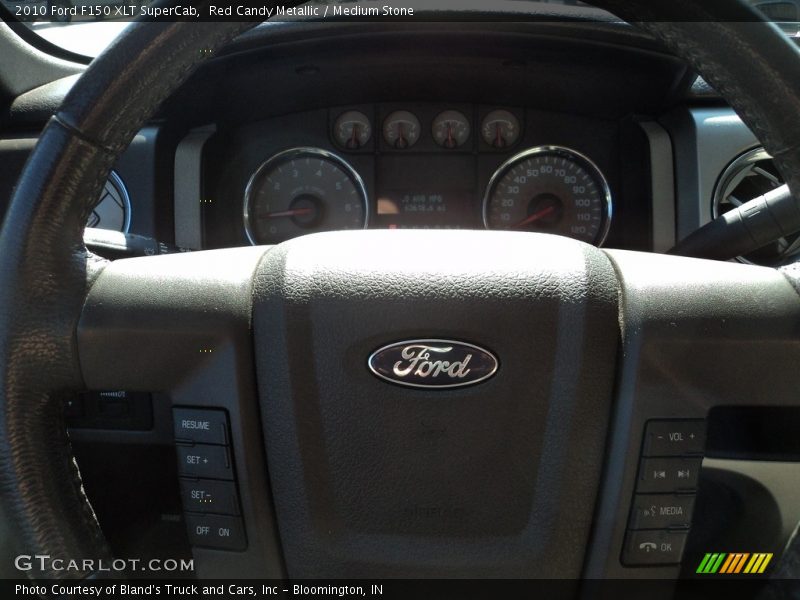 Red Candy Metallic / Medium Stone 2010 Ford F150 XLT SuperCab