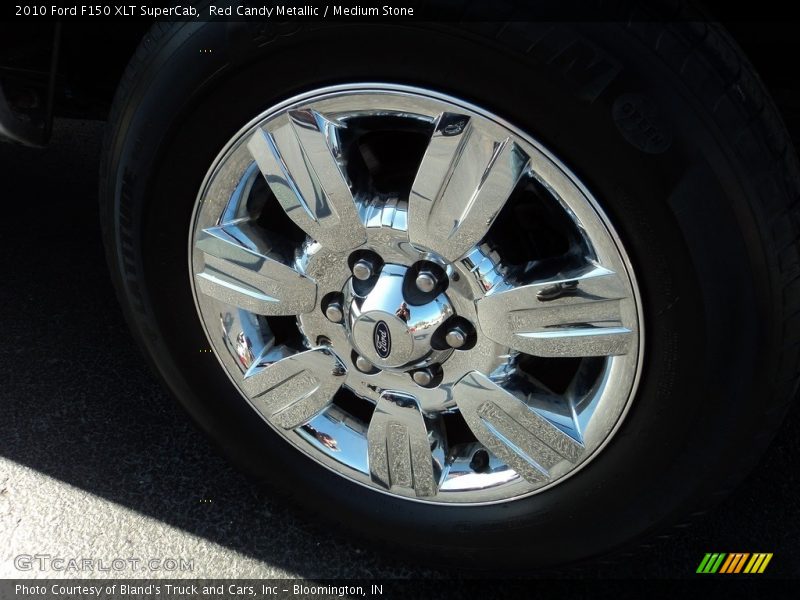 Red Candy Metallic / Medium Stone 2010 Ford F150 XLT SuperCab
