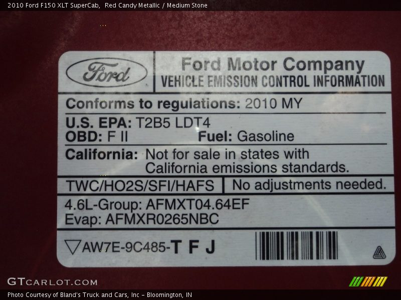 Red Candy Metallic / Medium Stone 2010 Ford F150 XLT SuperCab