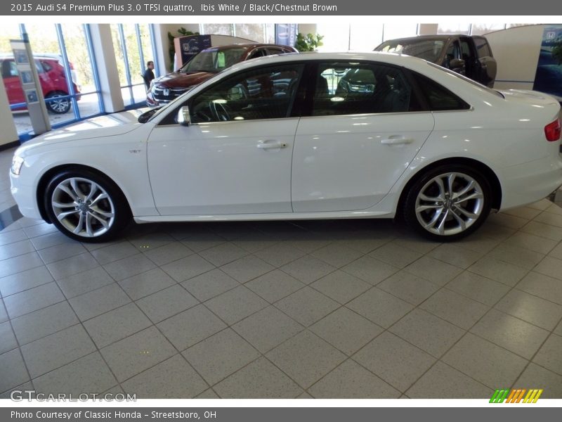 Ibis White / Black/Chestnut Brown 2015 Audi S4 Premium Plus 3.0 TFSI quattro