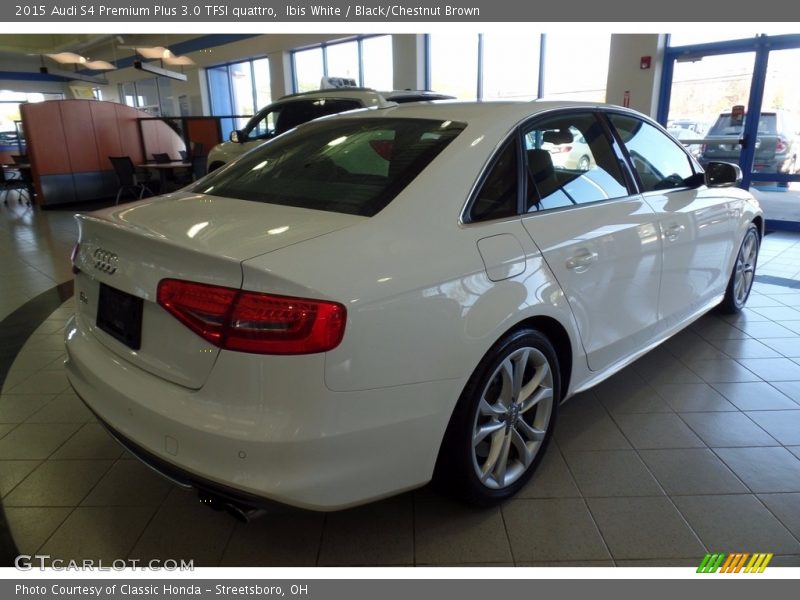 Ibis White / Black/Chestnut Brown 2015 Audi S4 Premium Plus 3.0 TFSI quattro