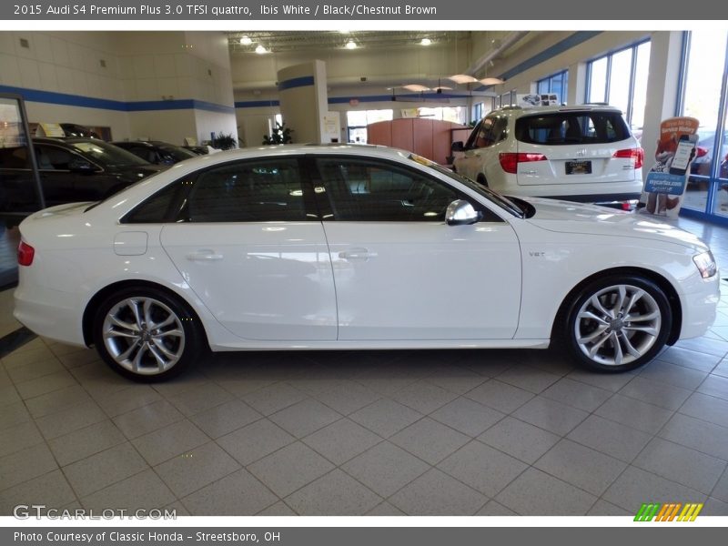 Ibis White / Black/Chestnut Brown 2015 Audi S4 Premium Plus 3.0 TFSI quattro
