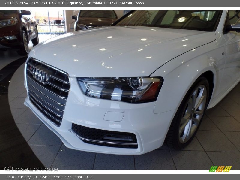Ibis White / Black/Chestnut Brown 2015 Audi S4 Premium Plus 3.0 TFSI quattro
