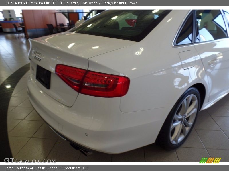 Ibis White / Black/Chestnut Brown 2015 Audi S4 Premium Plus 3.0 TFSI quattro