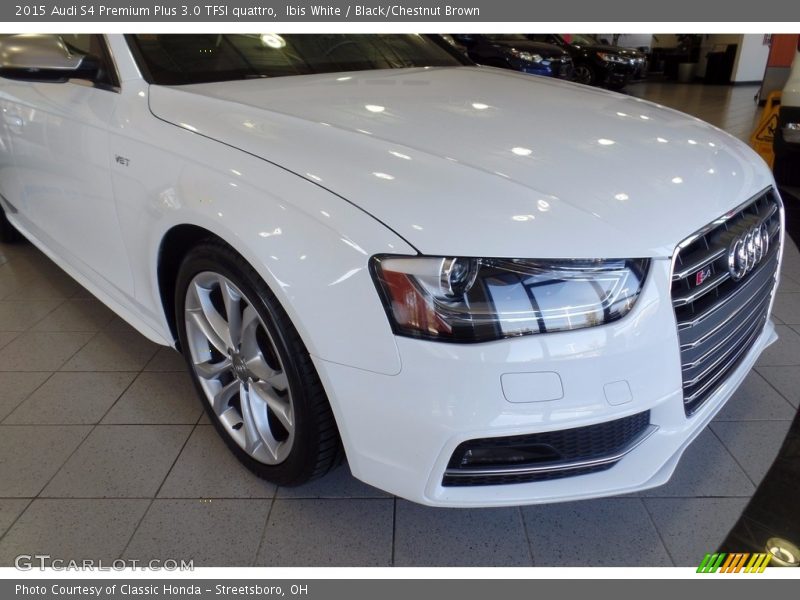 Ibis White / Black/Chestnut Brown 2015 Audi S4 Premium Plus 3.0 TFSI quattro