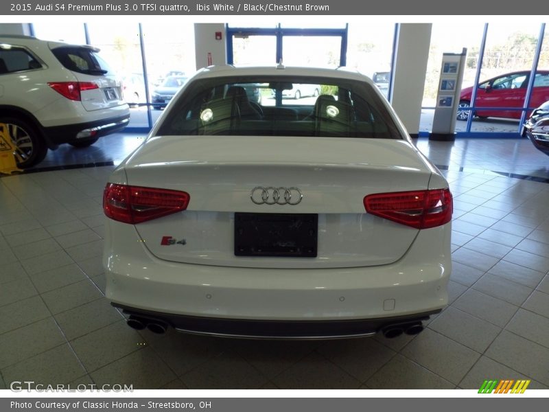 Ibis White / Black/Chestnut Brown 2015 Audi S4 Premium Plus 3.0 TFSI quattro