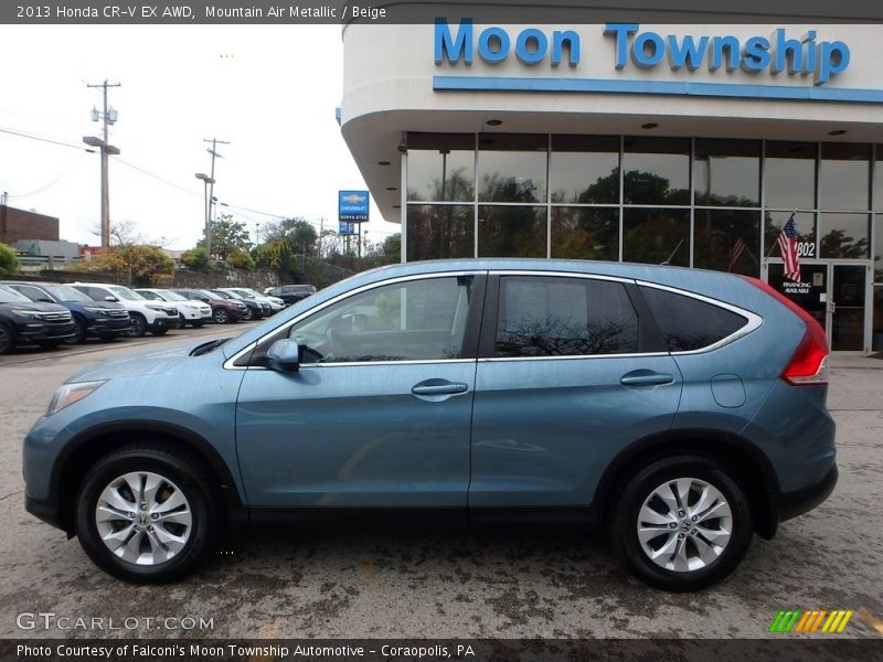 Mountain Air Metallic / Beige 2013 Honda CR-V EX AWD