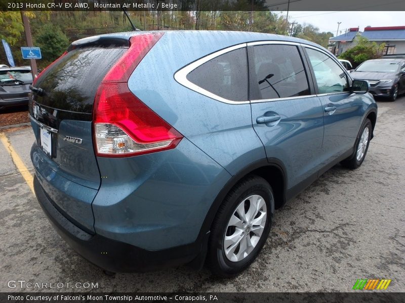 Mountain Air Metallic / Beige 2013 Honda CR-V EX AWD
