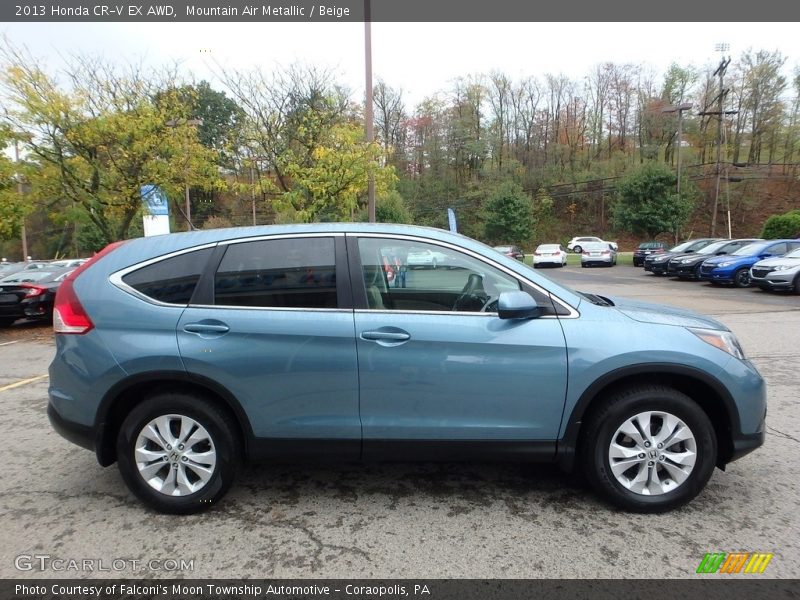 Mountain Air Metallic / Beige 2013 Honda CR-V EX AWD