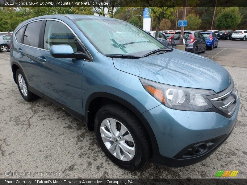 Mountain Air Metallic / Beige 2013 Honda CR-V EX AWD