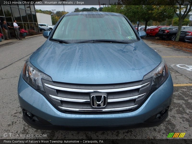 Mountain Air Metallic / Beige 2013 Honda CR-V EX AWD