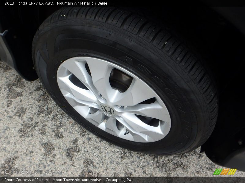 Mountain Air Metallic / Beige 2013 Honda CR-V EX AWD