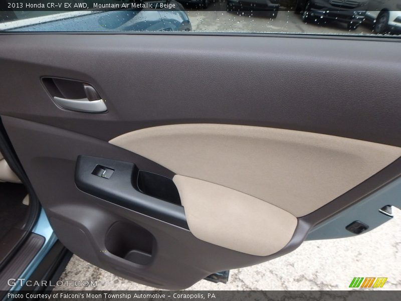 Mountain Air Metallic / Beige 2013 Honda CR-V EX AWD