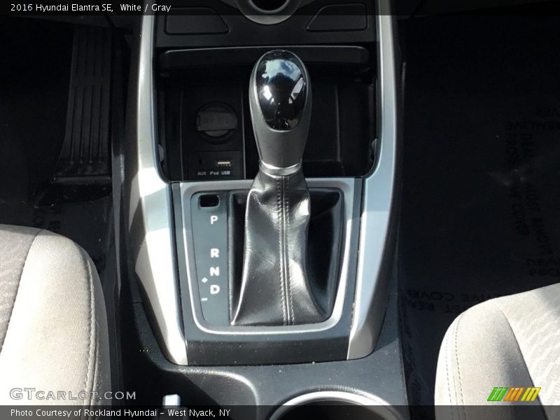 White / Gray 2016 Hyundai Elantra SE