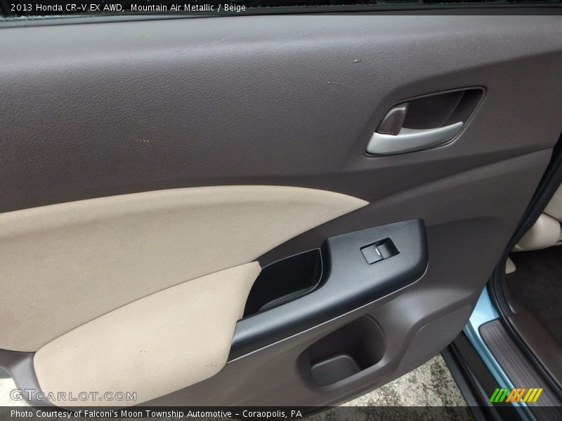 Mountain Air Metallic / Beige 2013 Honda CR-V EX AWD