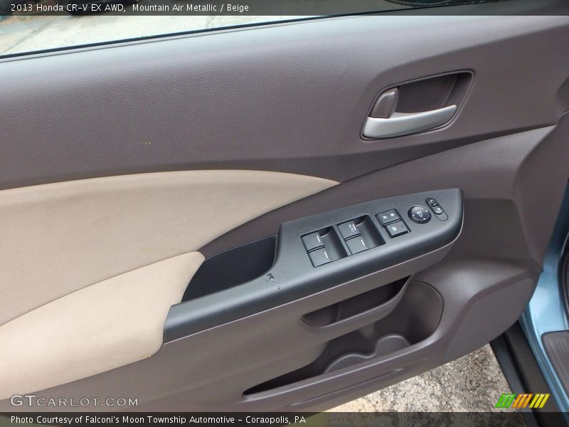 Mountain Air Metallic / Beige 2013 Honda CR-V EX AWD