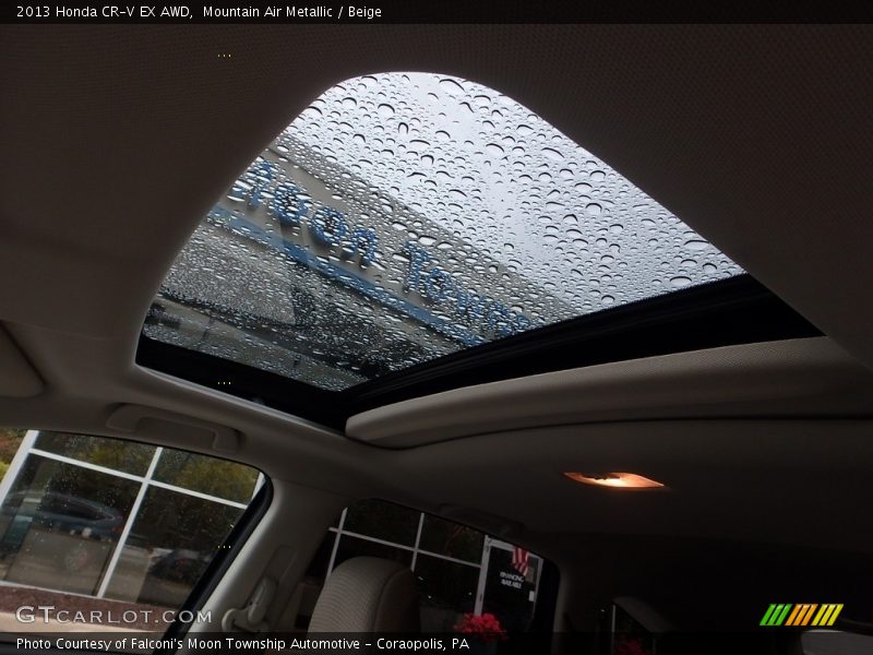 Mountain Air Metallic / Beige 2013 Honda CR-V EX AWD