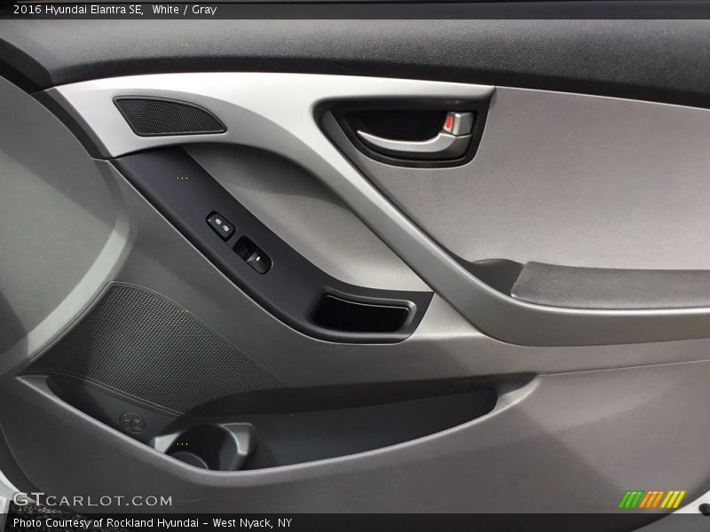 White / Gray 2016 Hyundai Elantra SE