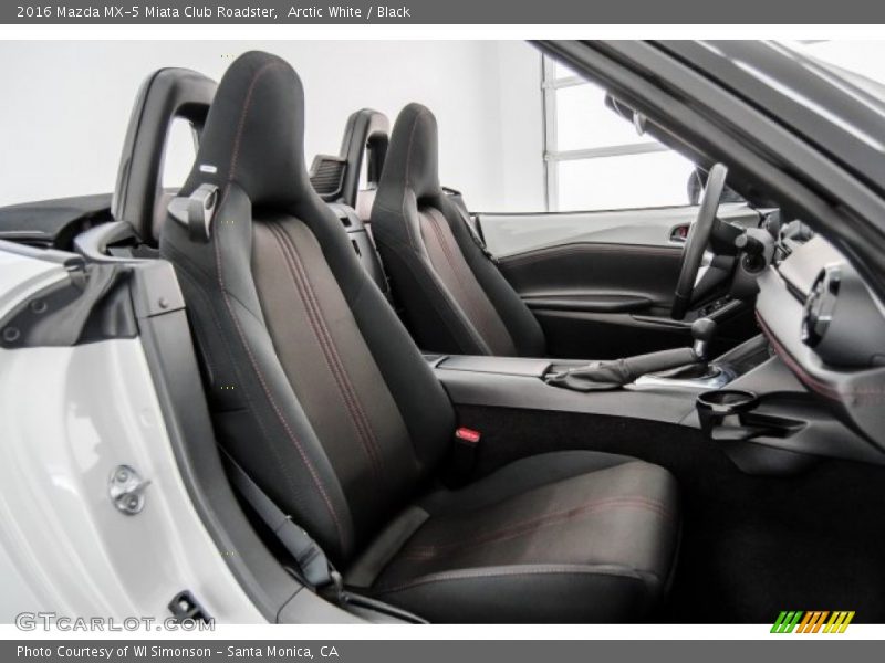 Arctic White / Black 2016 Mazda MX-5 Miata Club Roadster