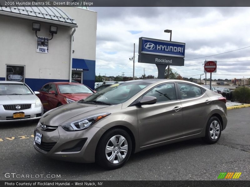 Desert Bronze / Beige 2016 Hyundai Elantra SE