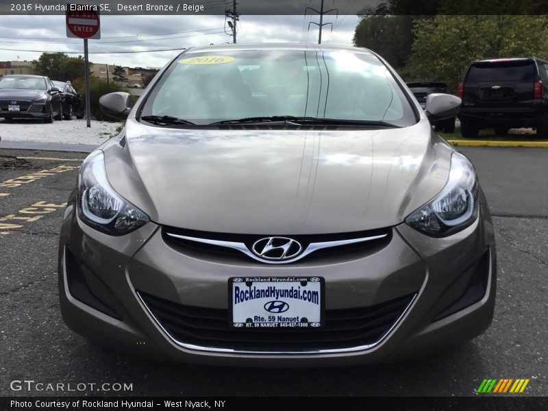 Desert Bronze / Beige 2016 Hyundai Elantra SE