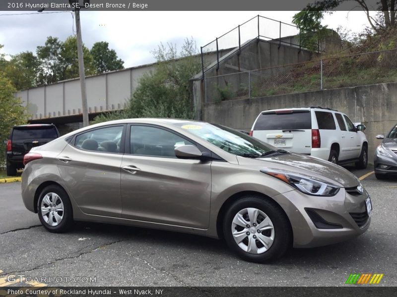 Desert Bronze / Beige 2016 Hyundai Elantra SE