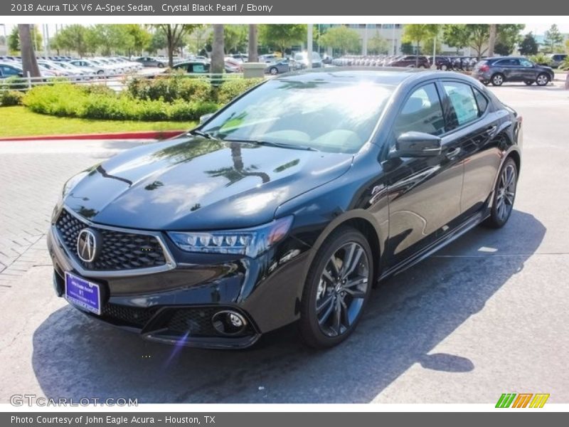 Crystal Black Pearl / Ebony 2018 Acura TLX V6 A-Spec Sedan