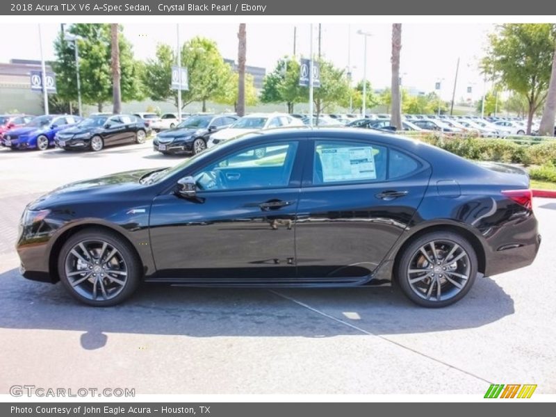 Crystal Black Pearl / Ebony 2018 Acura TLX V6 A-Spec Sedan