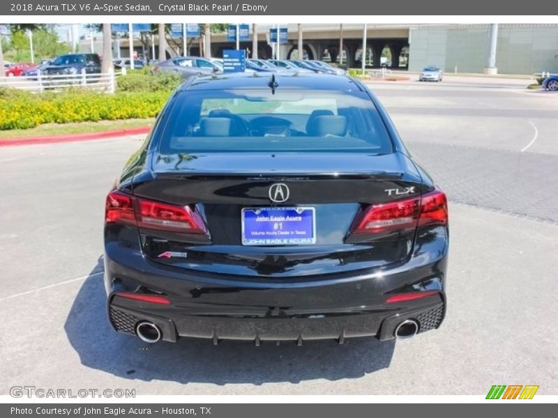 Crystal Black Pearl / Ebony 2018 Acura TLX V6 A-Spec Sedan