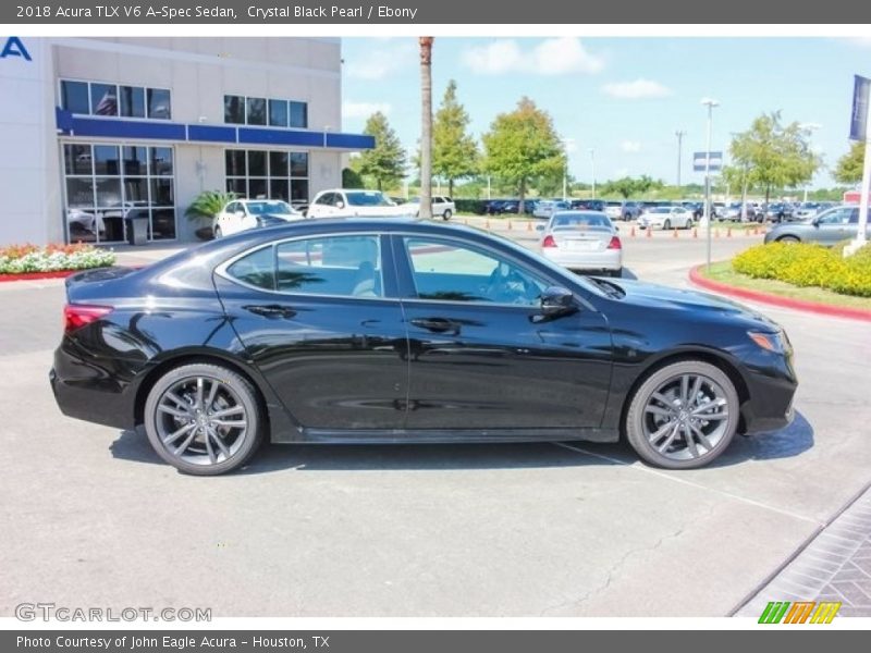 Crystal Black Pearl / Ebony 2018 Acura TLX V6 A-Spec Sedan