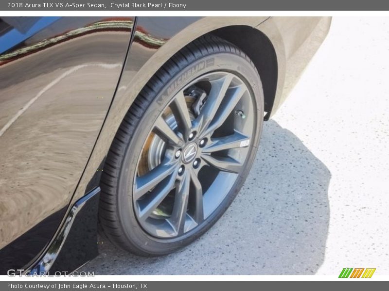 Crystal Black Pearl / Ebony 2018 Acura TLX V6 A-Spec Sedan