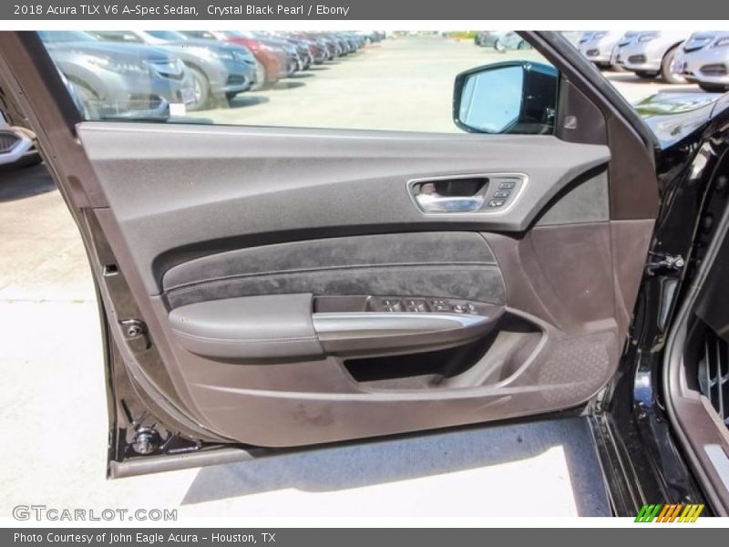 Crystal Black Pearl / Ebony 2018 Acura TLX V6 A-Spec Sedan