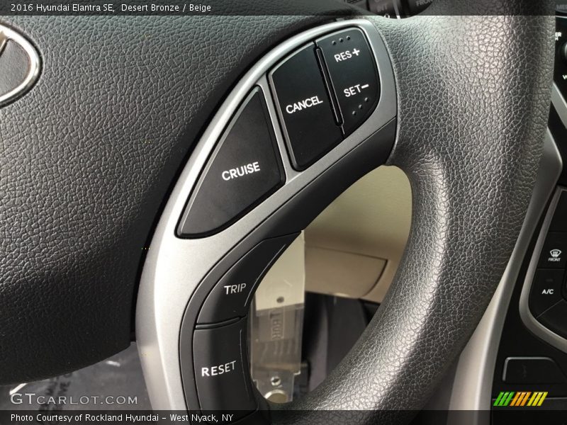 Desert Bronze / Beige 2016 Hyundai Elantra SE