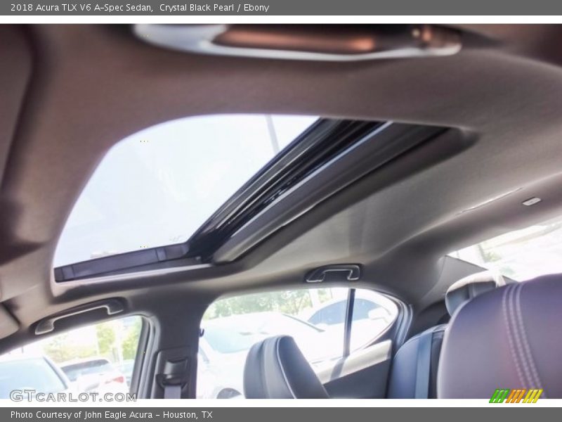 Crystal Black Pearl / Ebony 2018 Acura TLX V6 A-Spec Sedan