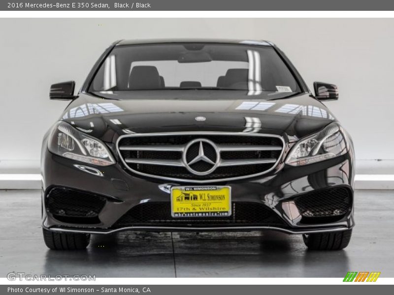 Black / Black 2016 Mercedes-Benz E 350 Sedan