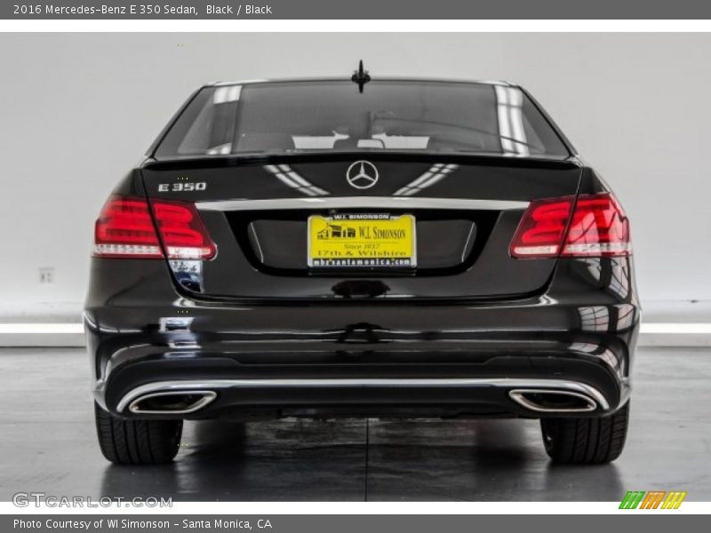 Black / Black 2016 Mercedes-Benz E 350 Sedan