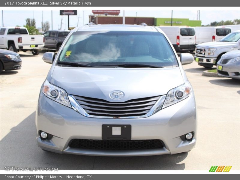 Silver Sky Metallic / Ash 2017 Toyota Sienna XLE