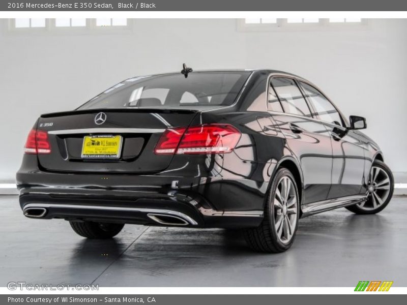 Black / Black 2016 Mercedes-Benz E 350 Sedan