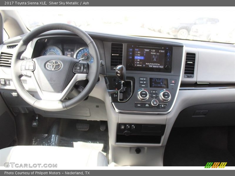 Silver Sky Metallic / Ash 2017 Toyota Sienna XLE